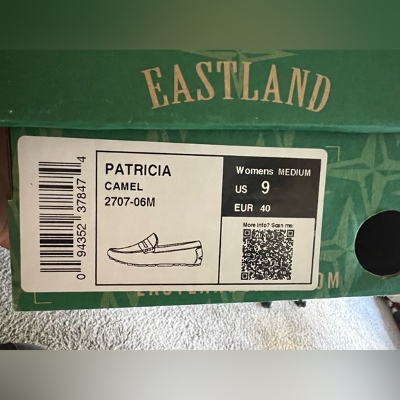 EASTLAND PATRICIA MOCCASIN WOMEN SIZE 9 made in BRAZIL NWB COGNAC COLOR - Picture 8 of 9